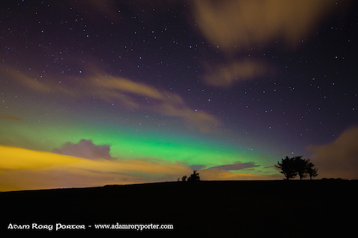 The Northern Lights over Buncrana this night two years ago. Pic by Adam Rory Porter.