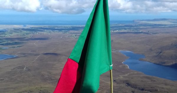 Mayo flag flies on Errigal as supporter hopes for first All-Ireland win