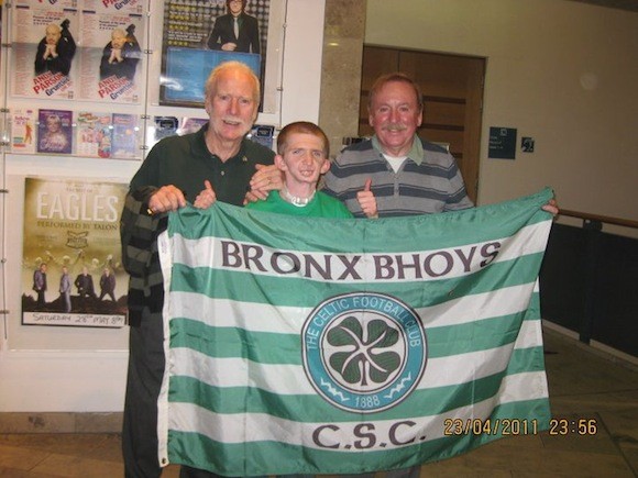 SuperHoop: Alan Doherty with some Celtic fans from the Big Apple