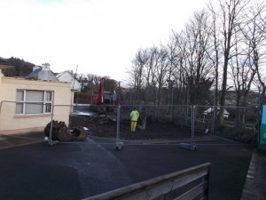 Work gets underway on the new autism unit at Niall Mor NS.