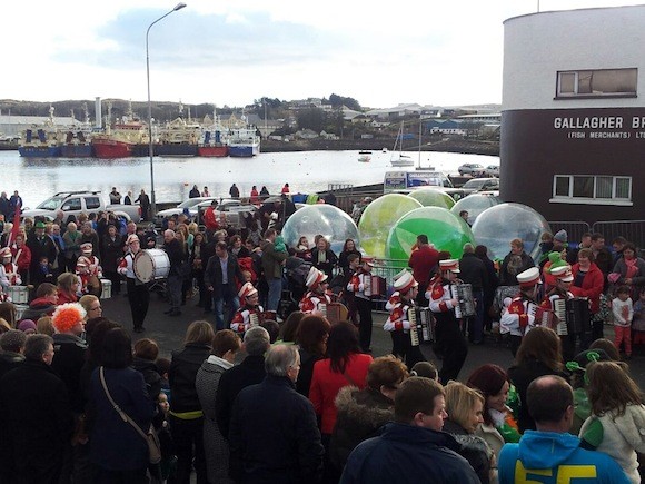 There was a large turn-out in Killybegs today