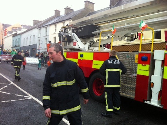 Marty Bond makes sure the floats don't go on fire!