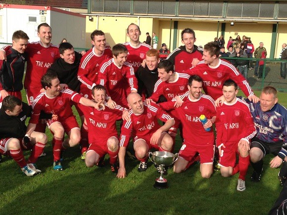 CHAMPIONS: Carn with the Ulster Junior Cup