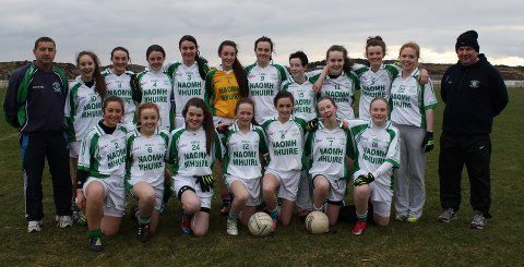 Naomh Mhure Ladies CLG U-16s who defeated Glenswilly this evening