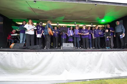 Relay for Life Opening Ceremony.  Photo:- Clive Wasson