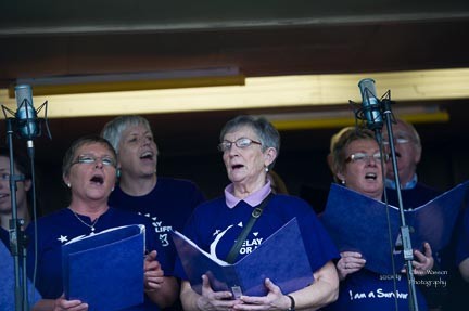 Relay for Life Opening Ceremony.  Photo:- Clive Wasson