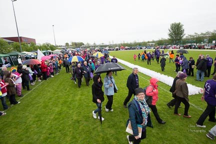 Relay for Life Opening Ceremony.  Photo:- Clive Wasson