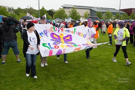 Relay for Life Opening Ceremony.  Photo:- Clive Wasson