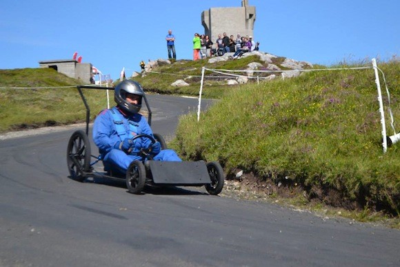 Flying Jim McLaughlin, the oldest driver at 68 years of age