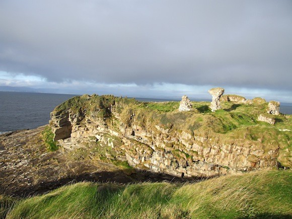 Photo caption: Archaeological monuments at coastal locations such as those at Kilbarron Castle near Ballyshannon are particularly vulnerable during strong winds and high tides. 