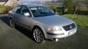 Stolen....the VW Passat which has been recovered.