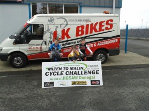 Getting ready for the big spin for charity, Ewan Kavanagh, Reuben Kavanagh and Jack Harris in training for the fundraising event which takes place at the Orchard Inn, High Road, Letterkenny from 4pm Saturday to 4pm Sunday.