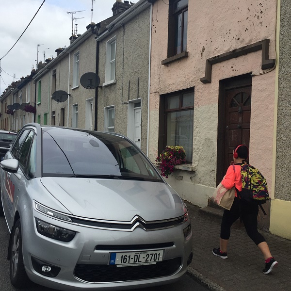 The Grand Picasso C4 pictured parked in Ballymacool. Tce. in Letterkenny 60 years near the same spot as our people carrier of a different area. Photo Brian McDaid