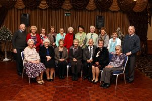 Members of the committee for the young at Heart pictured at Christmas Party that they organised at the Raddison Hotel in Letterkenny for the senior citizens of Letterkenny. Photo Brian McDaid