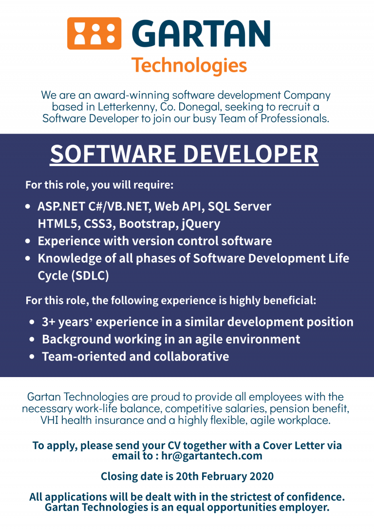 Job Vacancy: Software Developer Sought By Award-winning Company ...